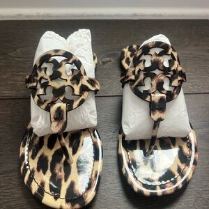 Tory Burch Leopard Print Sandals